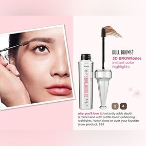 Benefit 3D Brow Tones Gel Tinted Brow Gel Pomade Pencil   Medium 2 lamination